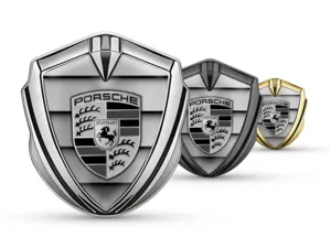 Porsche Insignias de Logo Coche de Lujo Estilo Tunado Aleación